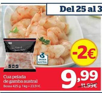 La Sirena Cua pelada de gamba austral oferta