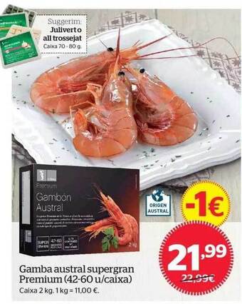 La Sirena Gamba austral supergran premium oferta