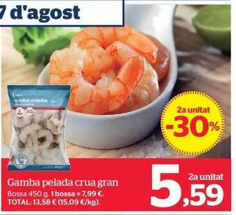 La Sirena Gamba pelada crua gran oferta