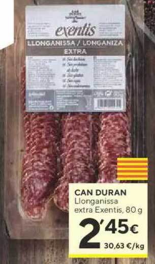 Caprabo Can duran llonganissa extra exentis oferta