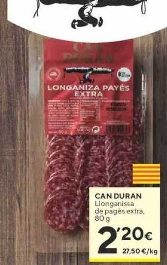 Caprabo Can duran llonganissa de pages extra oferta