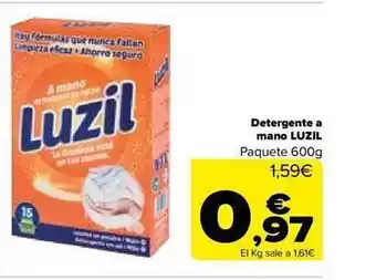 Carrefour Detergente a mano luzil oferta