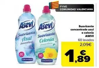 Carrefour Suavizante concentrado azul o colonial asevi oferta