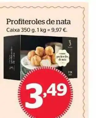 La Sirena Profiteroles de nata oferta
