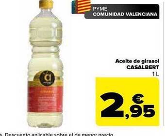 Carrefour Aceite de girasol casalbert oferta