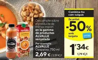 Caprabo Alvalle Gaspatxo 750ml oferta