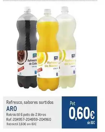 Makro Refresco sabores surtidos aro oferta