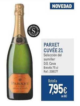 Makro Parxet cuvée 21 selección del sumiller d.o. cava botella oferta