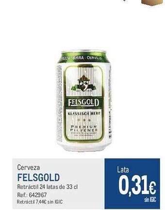 Makro Cerveza felsgold oferta