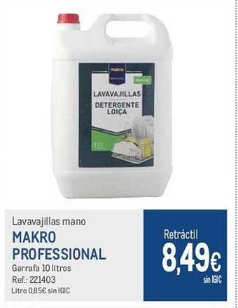 Makro Lavavajillas mano makro professional oferta