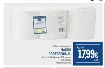 Makro Bobina secamanos makro professional oferta