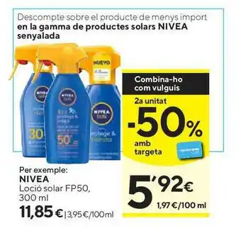 Nivea Loció Solar FP50 300ml