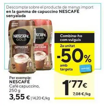 Caprabo Nescafé Cafè Capuccino 250g oferta