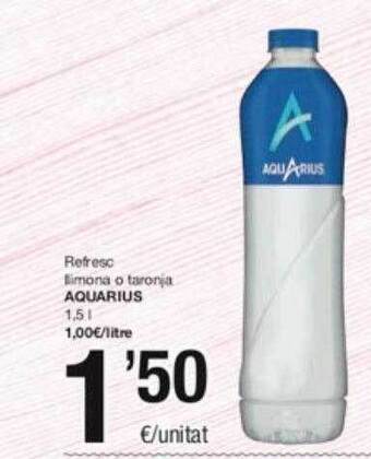 SPAR Fragadis Refresc llimona o taronja aquarius oferta
