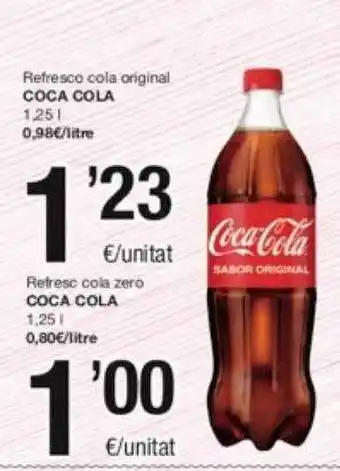 SPAR Fragadis Refresco cola original coca cola refresco cola zero coca cola oferta