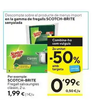 Caprabo Scotch-Brite Fregall Salvaungles Clàssic 2u oferta