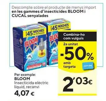 Caprabo Bloom Insecticida Elèctric Líquid Recanvi oferta