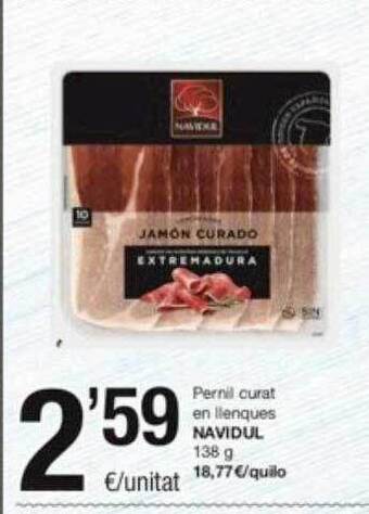 SPAR Fragadis Pernil curat en llenques navidul oferta