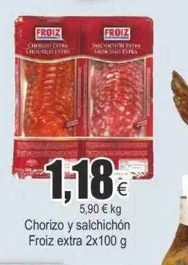 FROIZ Chorizo y salchichón froiz extra oferta
