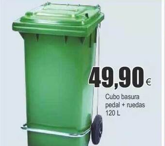 FROIZ Cubo basura pedal + ruedas oferta