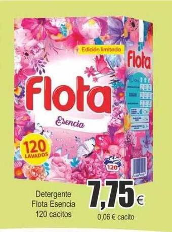 FROIZ Detergente flota esencia 120 cacitos oferta