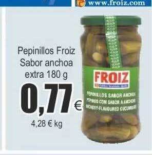 FROIZ Pepinillos froiz sabor anchoa extra oferta