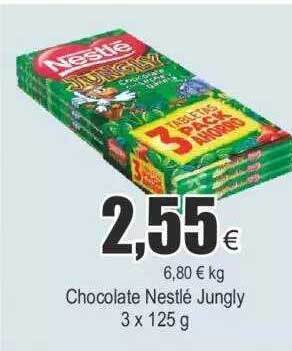 FROIZ Chocolate nestlé jungly oferta