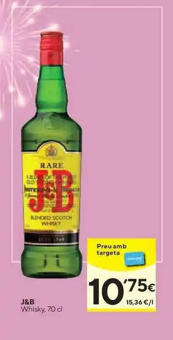 Caprabo J&B Whisky 70cl oferta