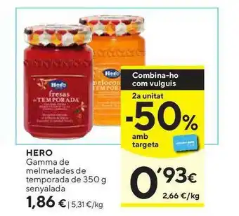 Caprabo Hero Gamma De Melmelades De Temporada 350g oferta