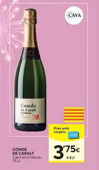 Caprabo Conde De Caralt Cava Brut Nature 75cl oferta