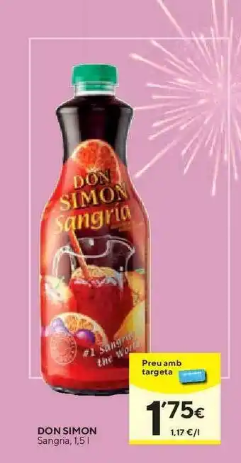 Caprabo Don Simon Sangria 1,5L oferta
