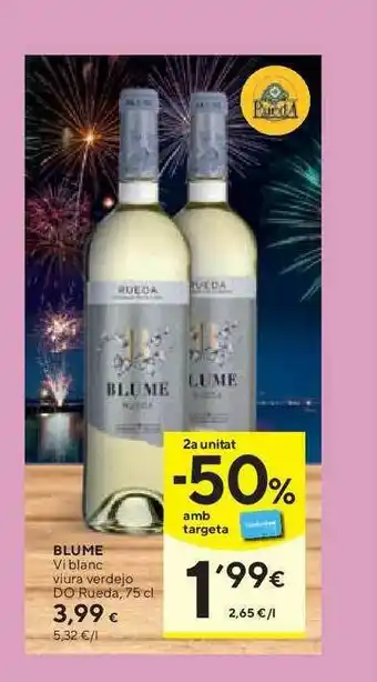 Caprabo Blume Viblanc Viura Verdejo DO Rueda 75cl oferta