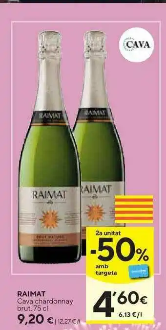 Caprabo Raimat Cava Chardonnay Brut 75cl oferta
