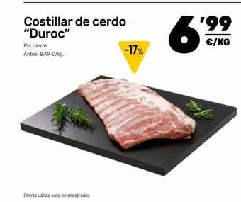 AhorraMas Costillar de cerdo oferta