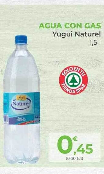 SPAR Gran Canaria Agua con gas yugui naturel oferta