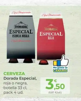 SPAR Gran Canaria Cerveza dorada especial roja o negra botella oferta
