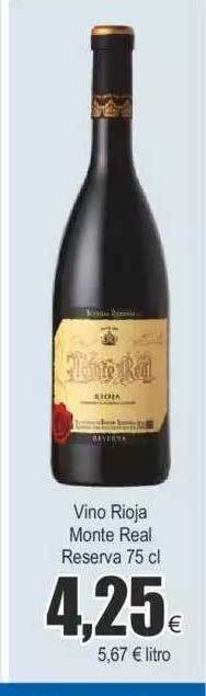 FROIZ Vino rioja monte real reserva oferta