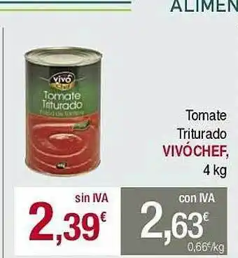 Masymas Tomate triturado vivóchef oferta