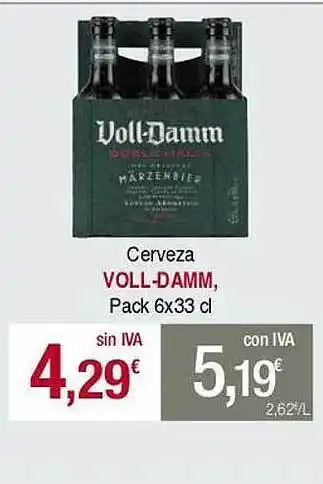 Masymas Cerveza voll -damm pack oferta