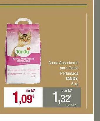 Masymas Arena absorbente para gatos perfumada tandy oferta