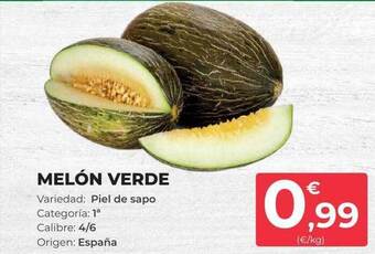 SPAR Gran Canaria Melón verde oferta