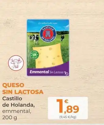 SPAR Gran Canaria Queso sin lactosa castillo de holanda emmental oferta