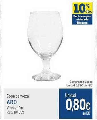 Makro Copa cerveza aro oferta