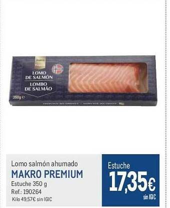 Makro Lomo salmón ahumado makro premium oferta