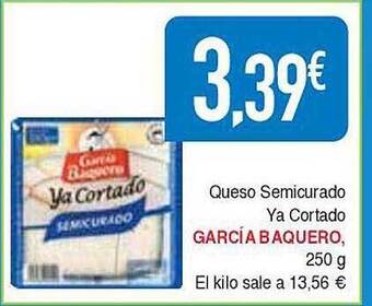 Masymas Queso semicurado ya cortado garcía baquero oferta