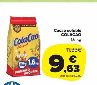 Carrefour Market Cacao soluble colacao oferta