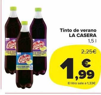 Carrefour Market Tinto de verano la casera oferta