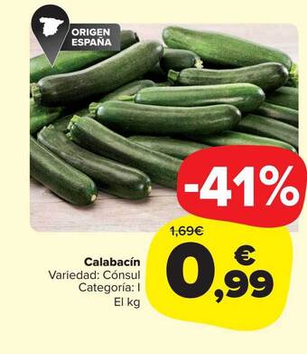 Carrefour Market Calabacín el kg oferta