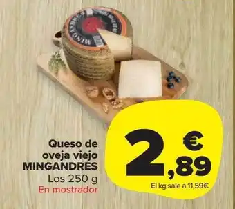 Carrefour Market Queso de oveja viejo mingrandres oferta