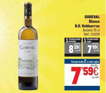 Makro Godeval blanco d.o. valdeorras botella oferta